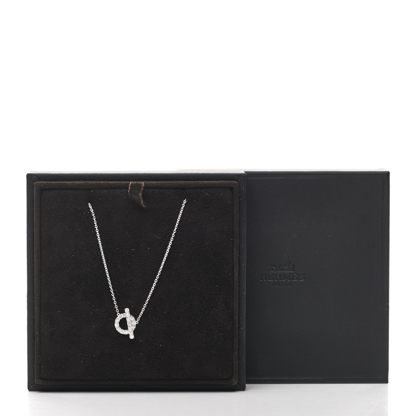 18K White Gold Diamond Finesse Pendant Necklace