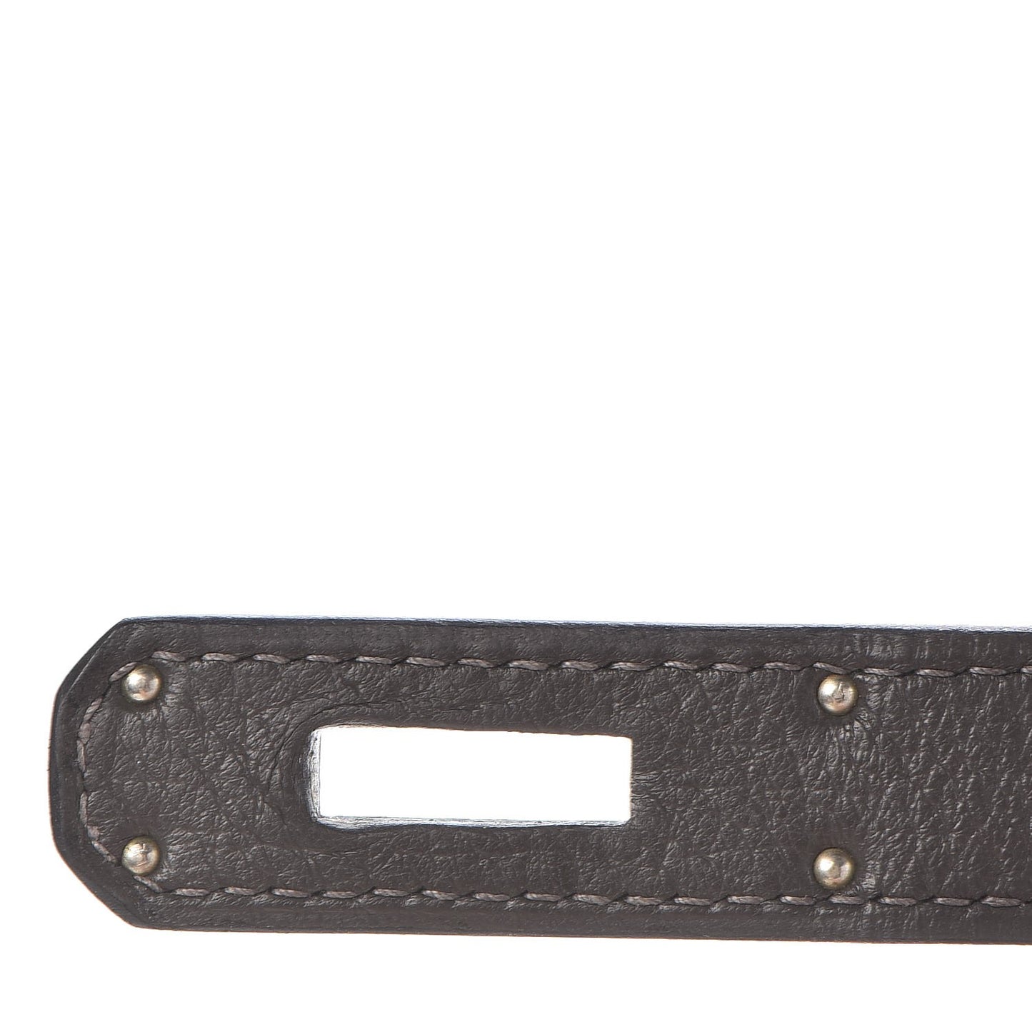Taurillon Clemence Tri-color Kelly Retourne 35 Graphite Gris Tourterelle Gris Clair