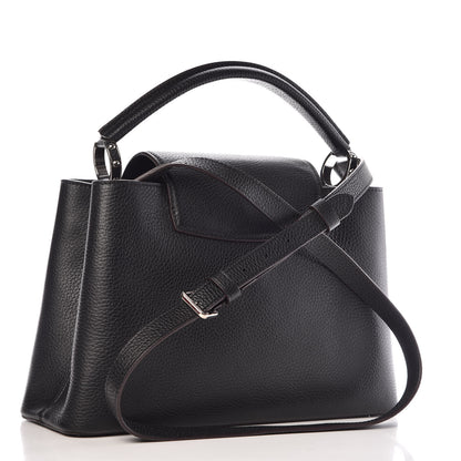 Louis Vuitton Taurillon Capucines PM Black 3 of 8