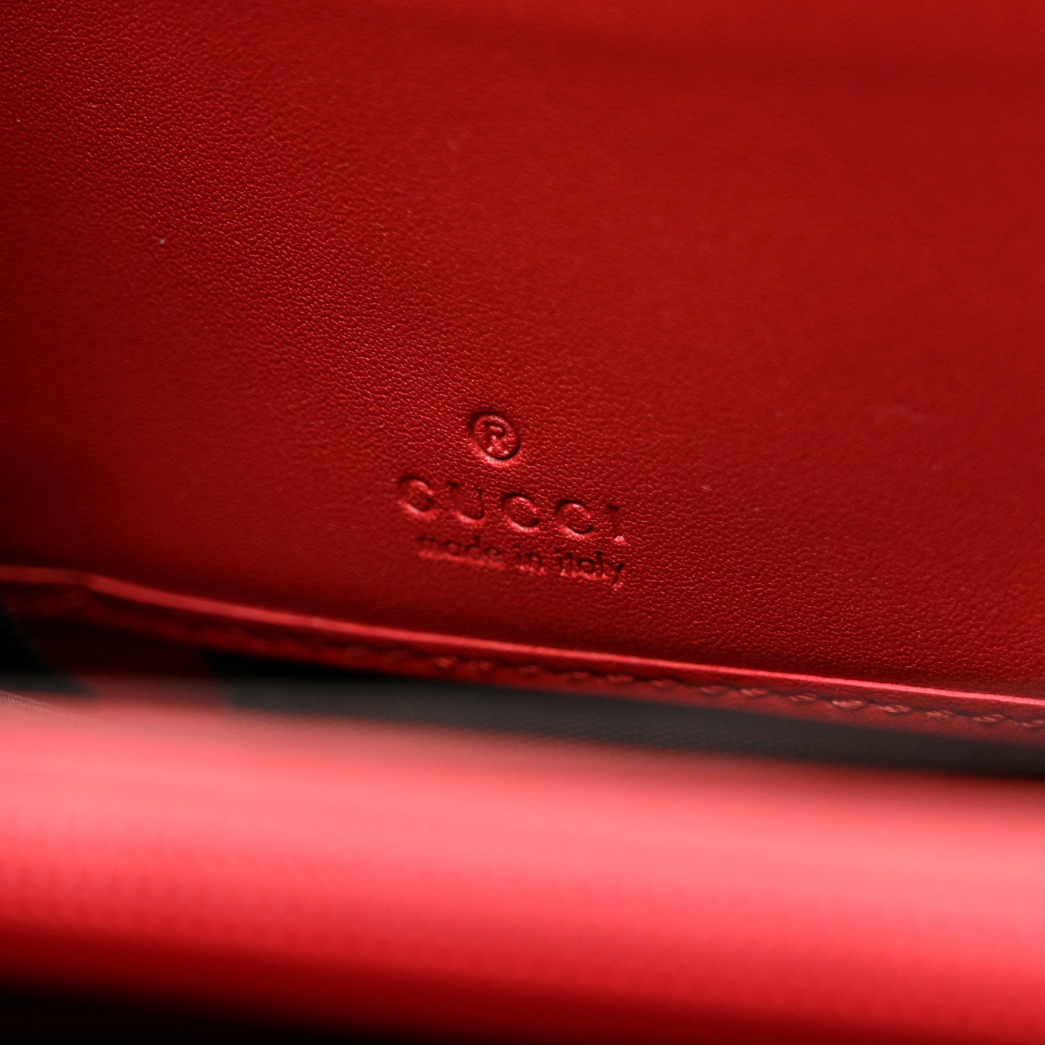 Gucci GG Supreme Monogram Mystic Cat Zip Around Wallet Red 6 of 10