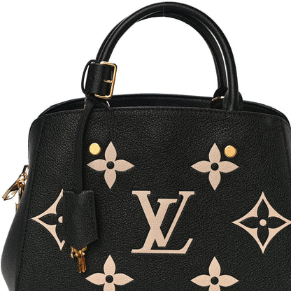 Louis Vuitton Empreinte Monogram Giant Montaigne BB Black Beige 7 of 9