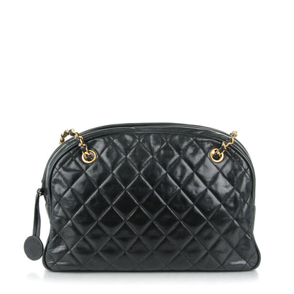 Chanel Lambskin Quilted Shoulder Bag Black 1 of 9