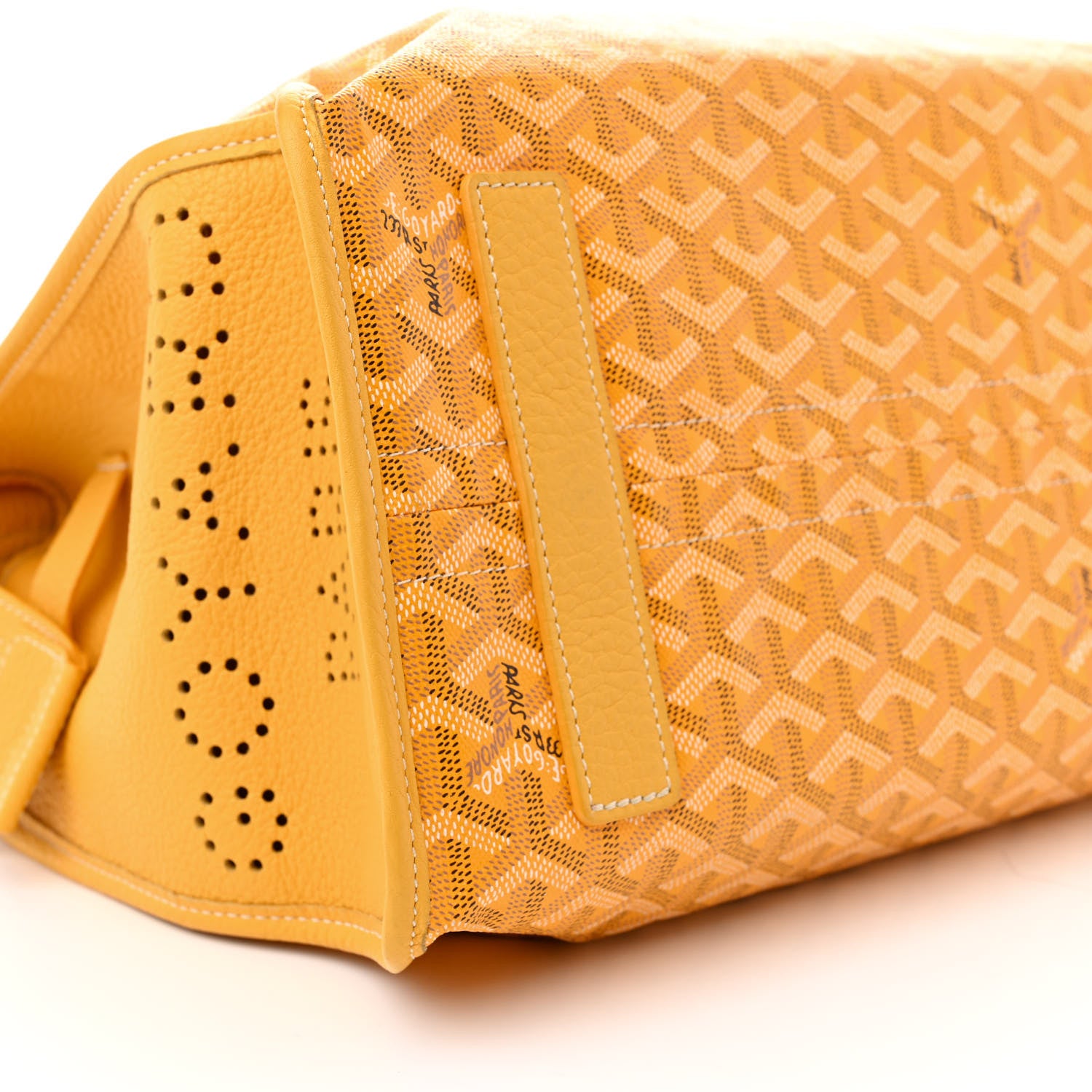 Goyard Goyardine Sac Hardy Pet Carrier PM Yellow 8 of 12