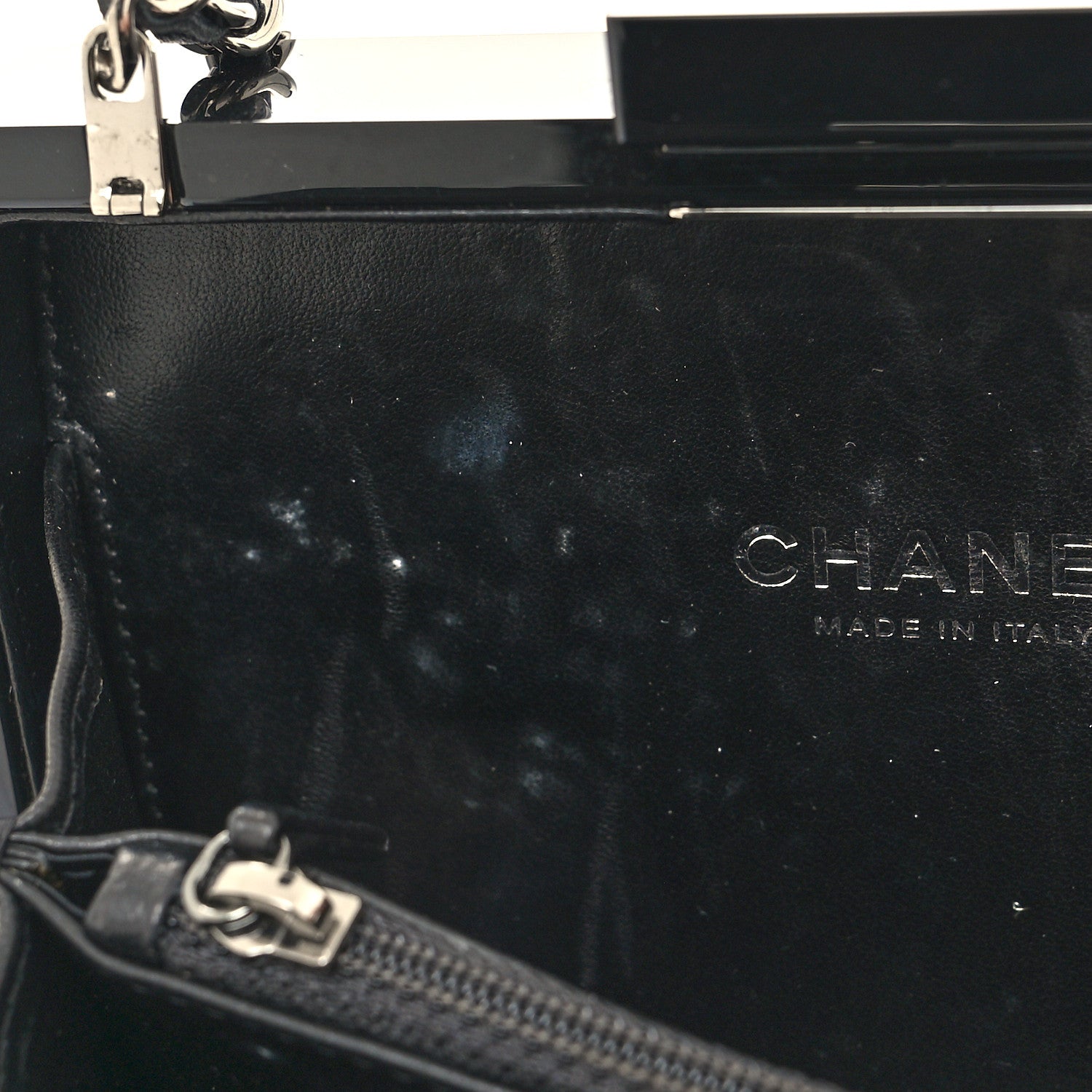Chanel Plexiglass Barcode Boy Brick Lego Clutch Black 12 of 13