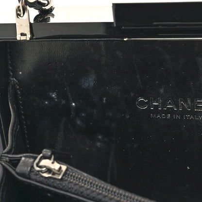 Chanel Plexiglass Barcode Boy Brick Lego Clutch Black 12 of 13