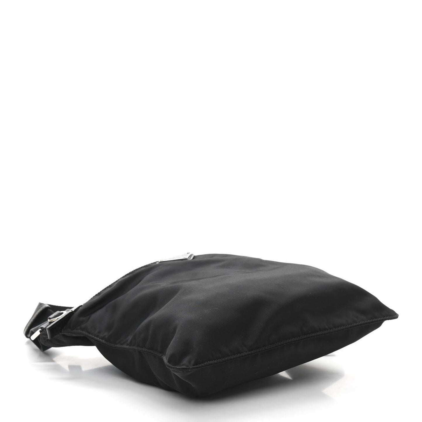 Nylon Vela Flat Messenger Bag Black