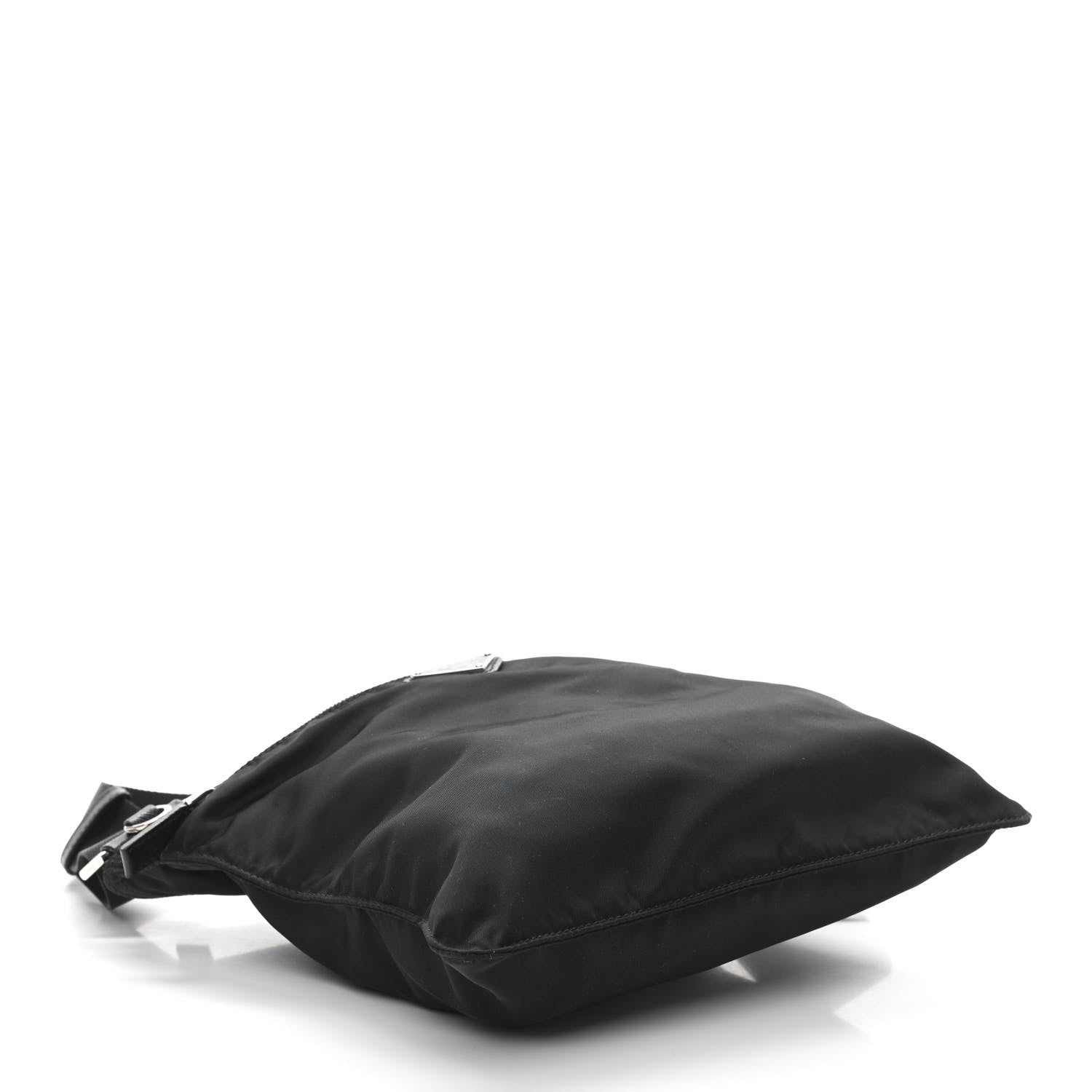 Prada Nylon Vela Flat Messenger Bag Black 4 of 9