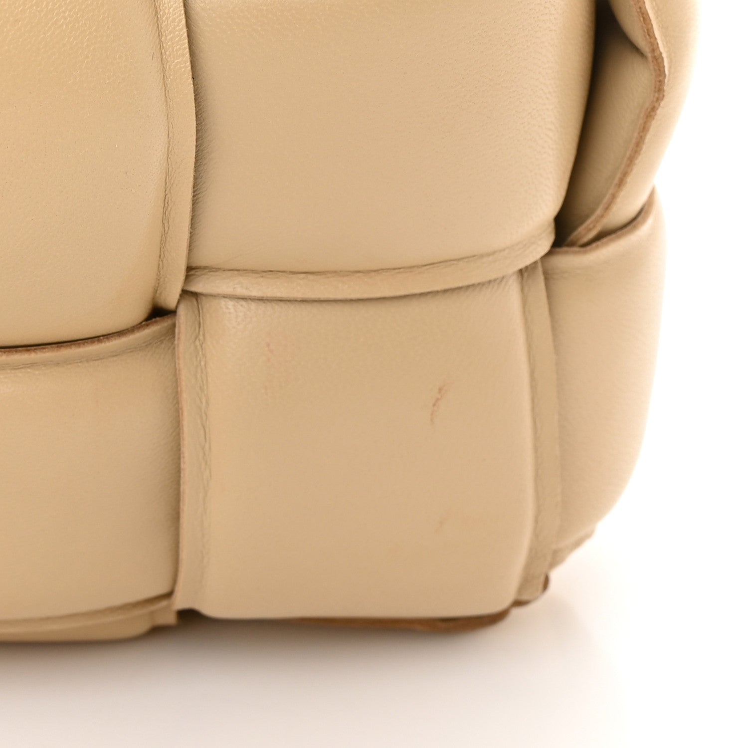 Bottega Veneta Lambskin Maxi Intreccio Padded Chain Cassette Crossbody Bag Porridge 11 of 21