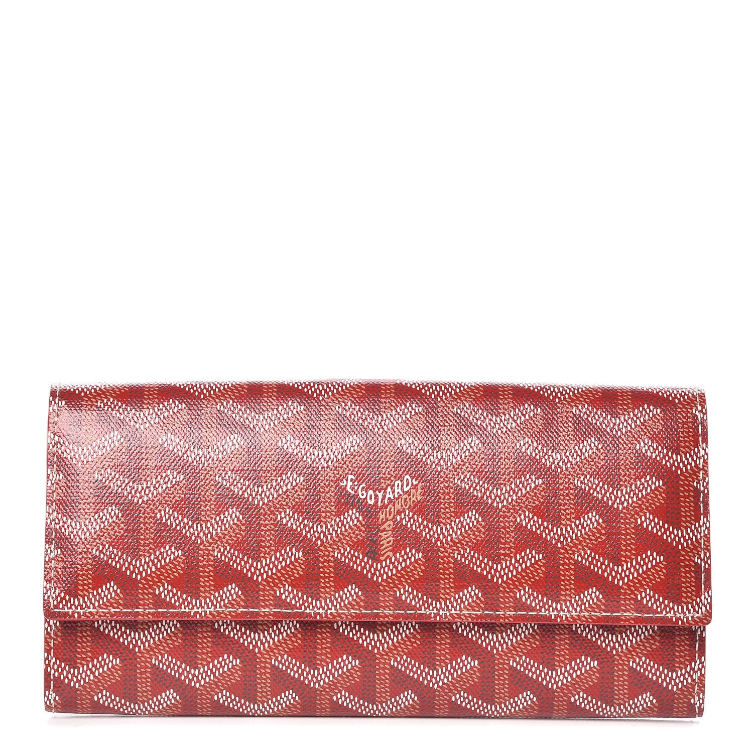 Goyard Goyardine Varenne Long Wallet Red 1 of 6