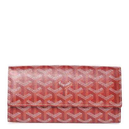 Goyard Goyardine Varenne Long Wallet Red 1 of 6