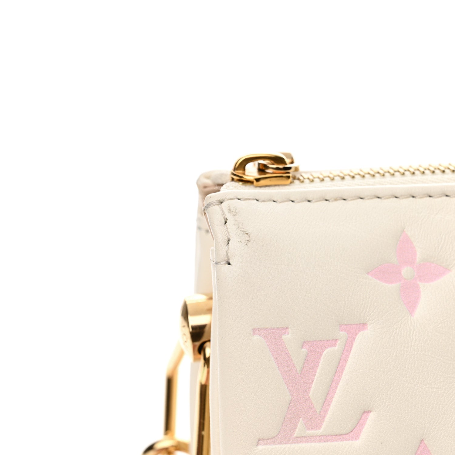 Louis Vuitton Lambskin Monogram Embossed Coussin BB Quartz Multicolor 11 of 11