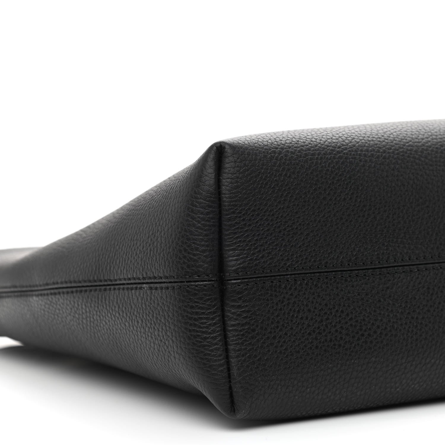Burberry Calfskin Logo Embossed Medium Ardwell Tote Black 10 of 11