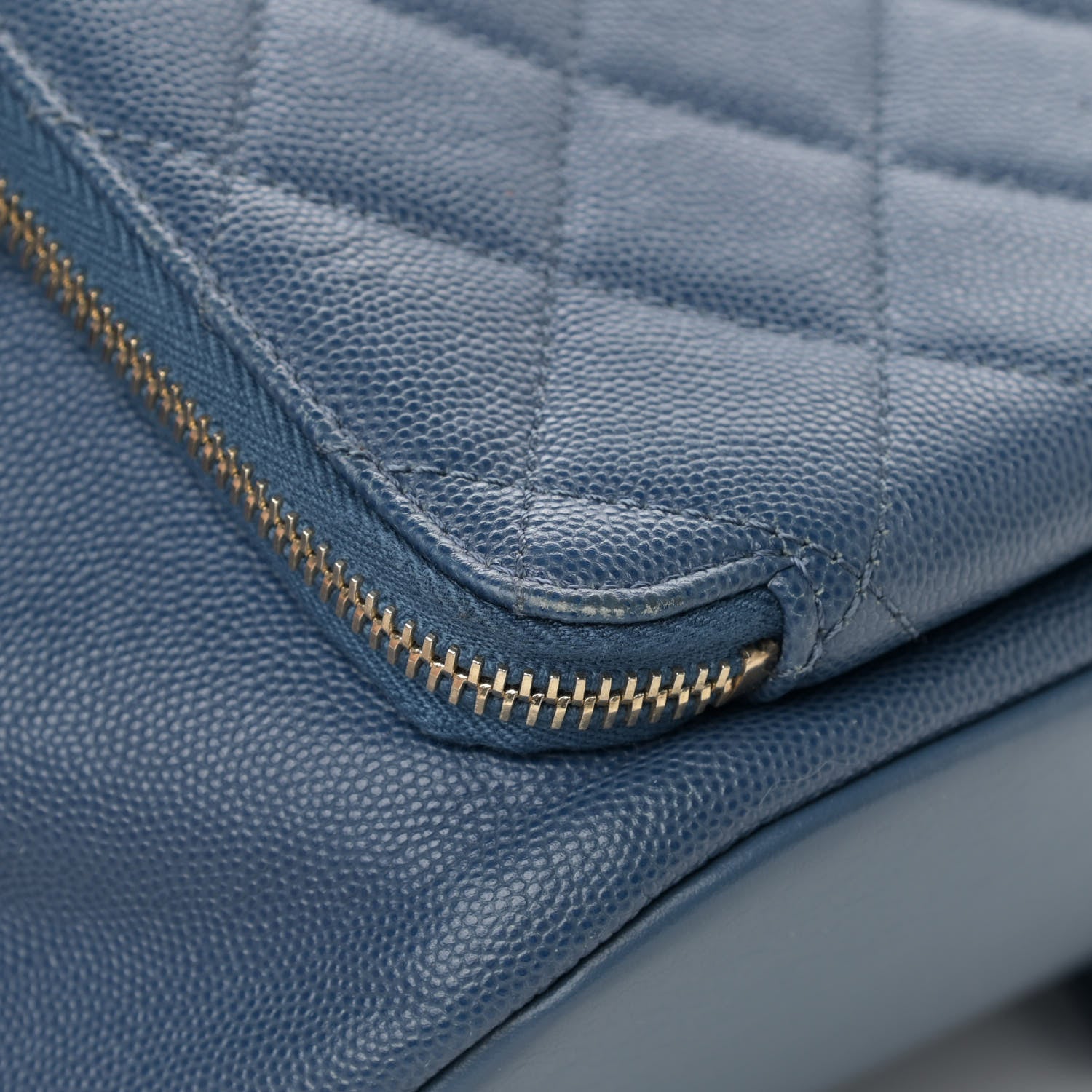 Chanel Caviar Quilted Business Affinity Backpack Blue 12 of 16