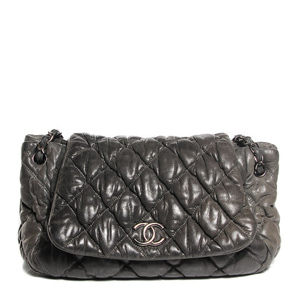Chanel Calfskin Bubble Quilt Accordion Flap Grey 1 of 7