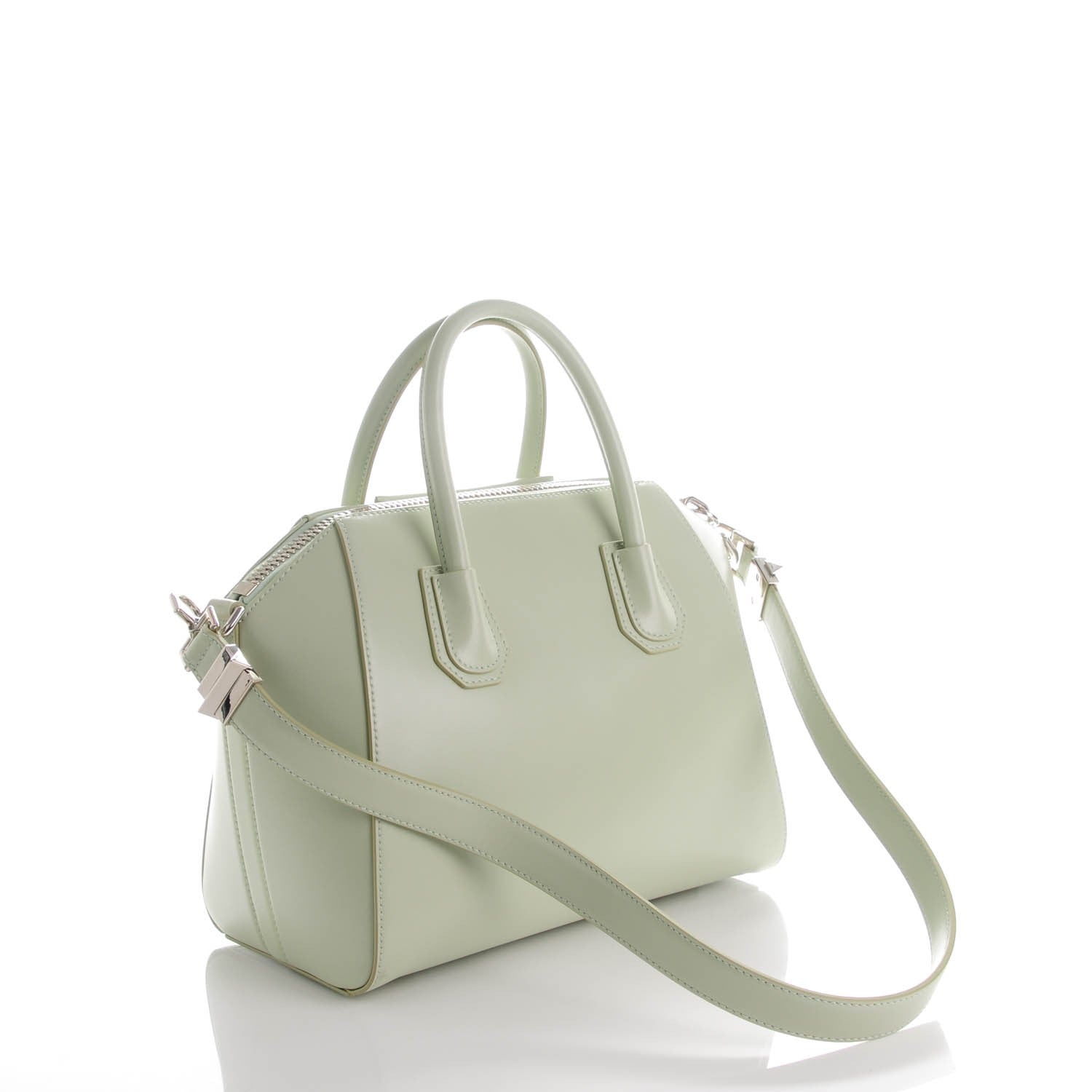 Givenchy Shiny Lord Calfskin Small Antigona Aqua Green 3 of 8