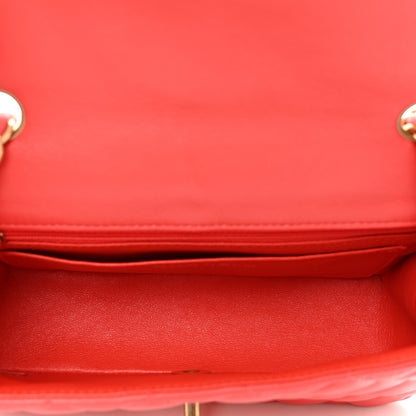 Chanel Lambskin Quilted Mini Rectangular Flap Red 6 of 11