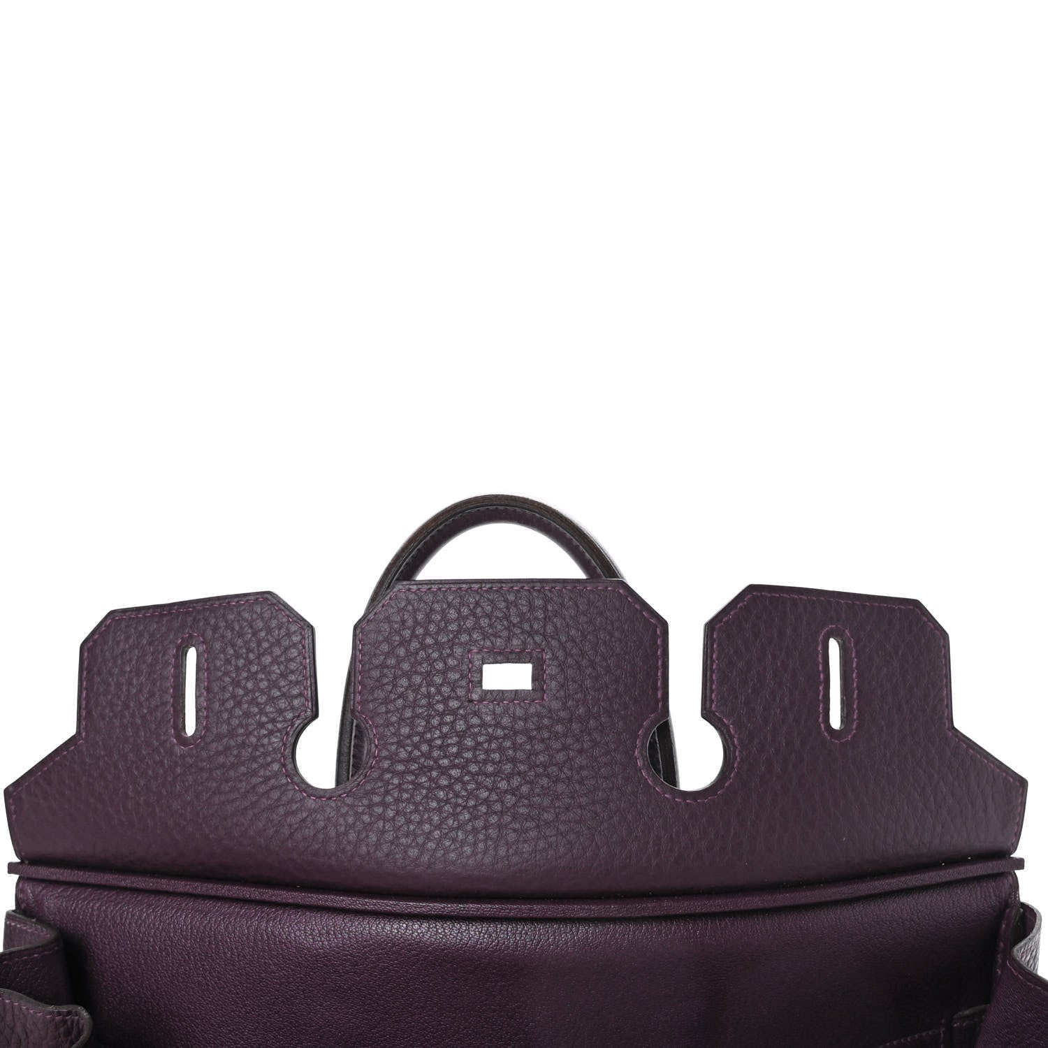 Hermes Taurillon Clemence Birkin 35 Raisin 15 of 44