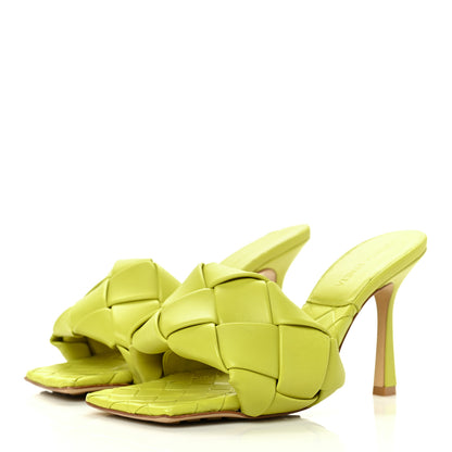 Bottega Veneta Nappa Maxi Intrecciato Lido 90mm Mule Sandals 36 Acid 3 of 8