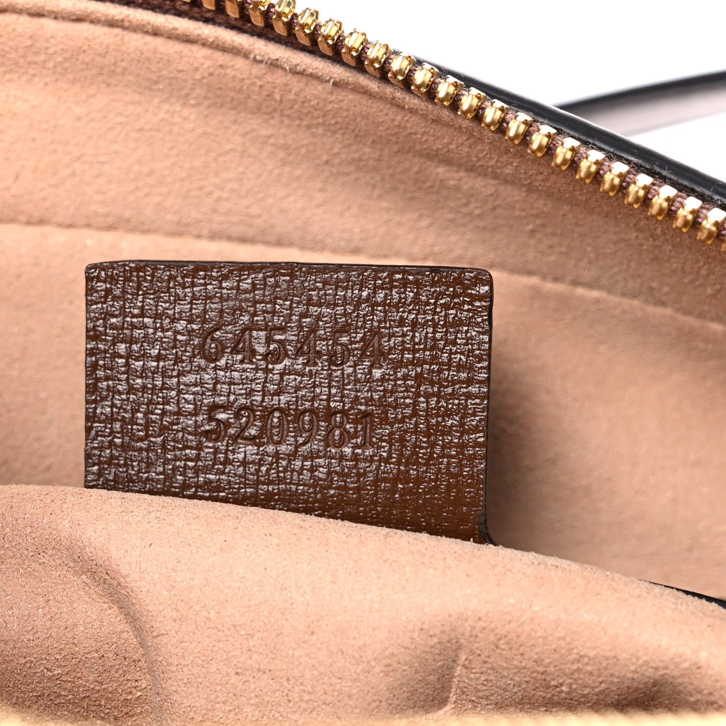 GG Supreme Monogram Small Horsebit 1955 Shoulder Bag Beige Brown Sugar