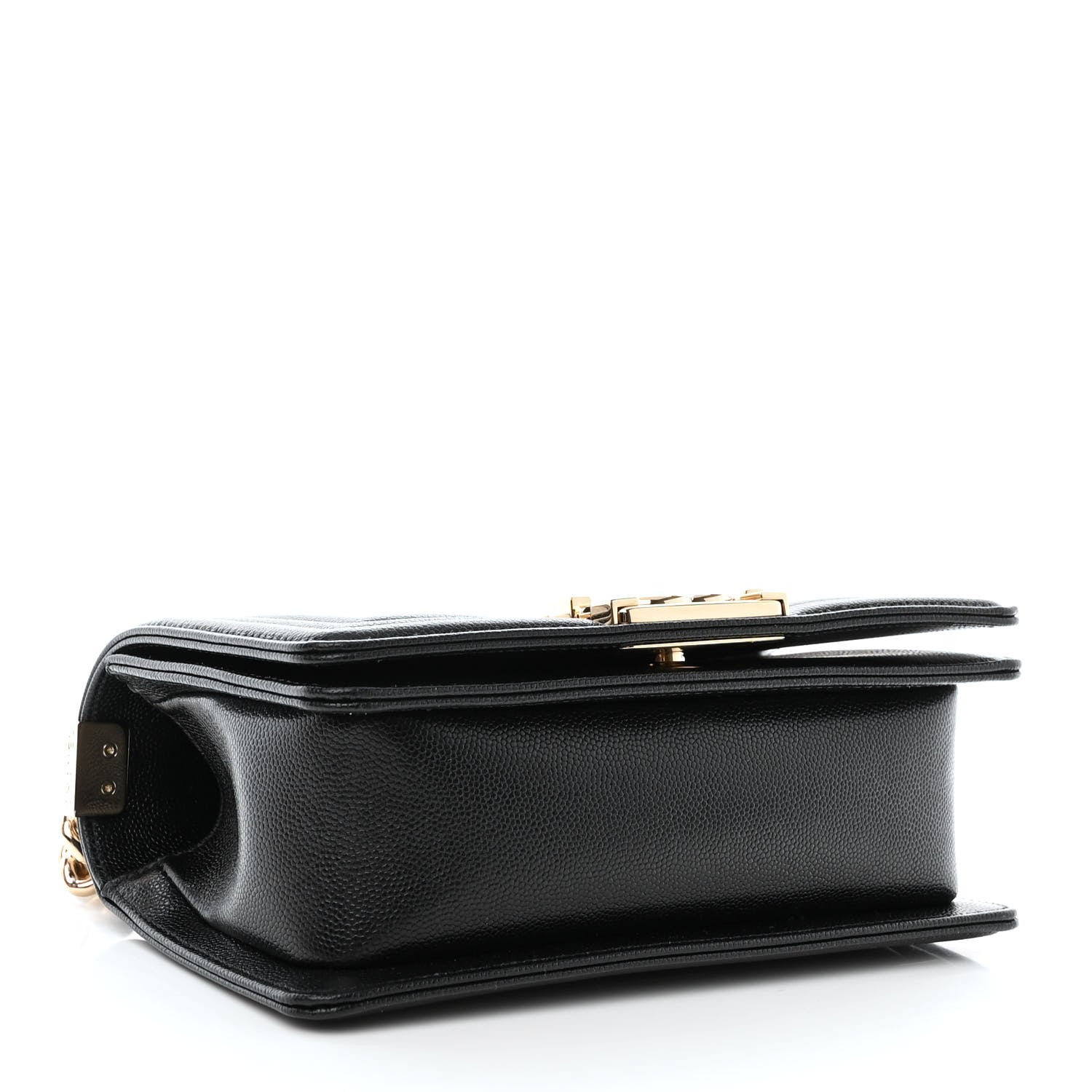 Chanel Caviar Chevron Quilted Small Boy Flap Black 4 of 12