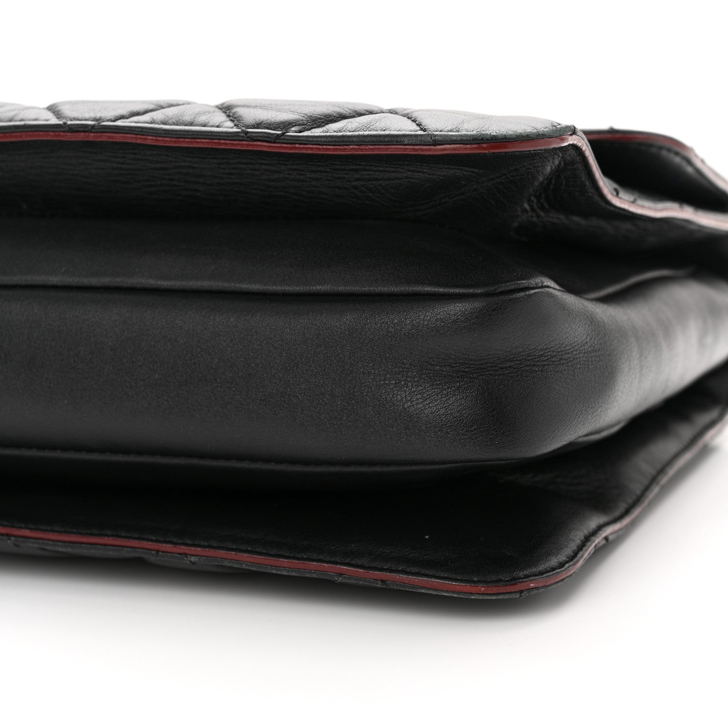 Chanel Calfskin Quilted Large Perfect Edge Flap Black 10 of 15