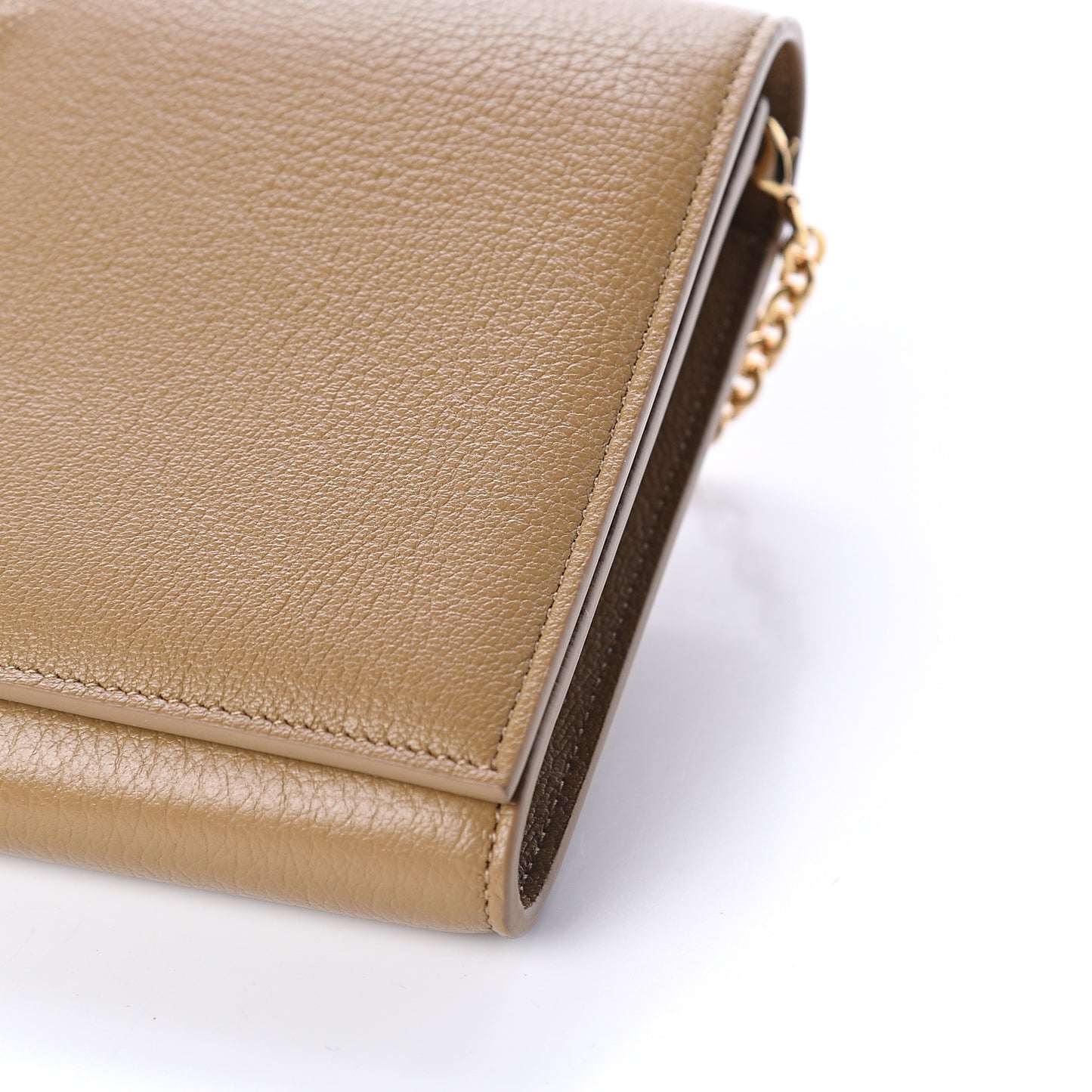 Calfskin Belle de Jour Chain Clutch Beige