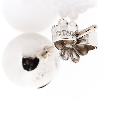 Tiffany Sterling Silver 8mm HardWear Ball Earrings 4 of 5