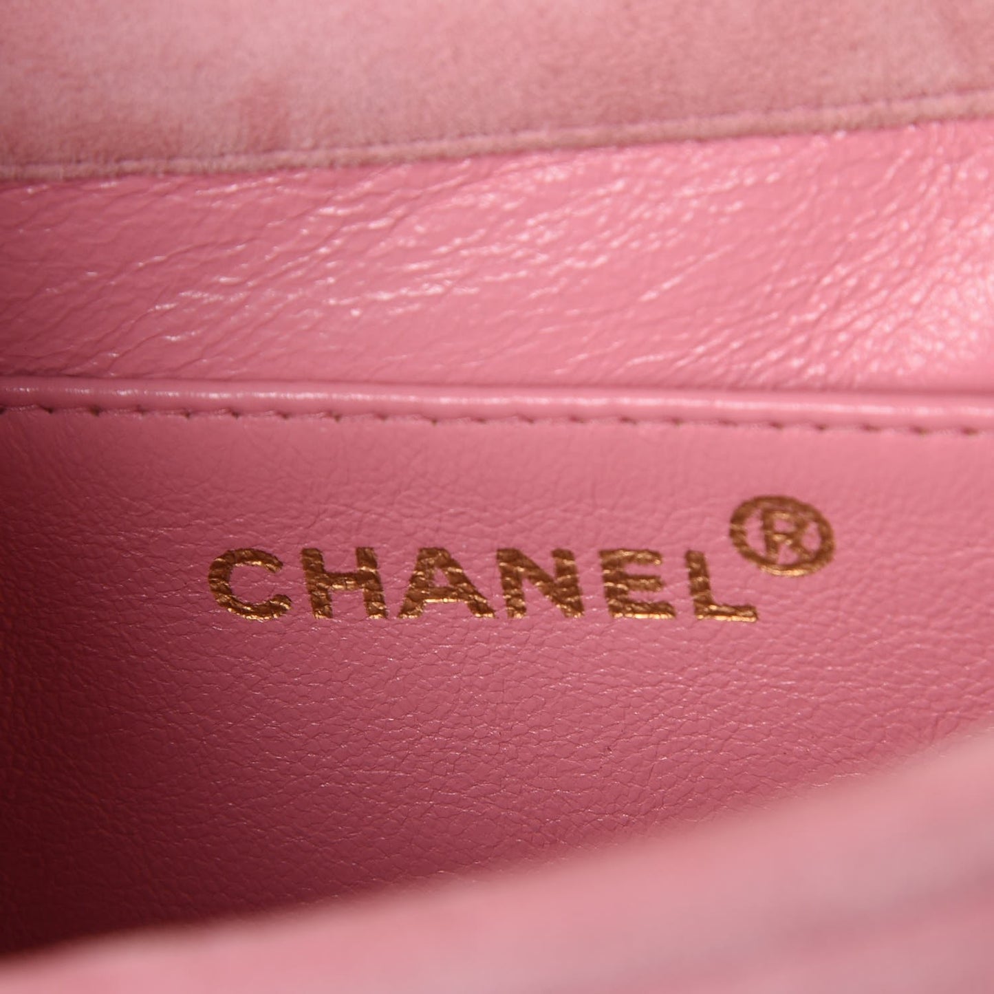 Suede Horizontal Quilted Mini Flap Pink