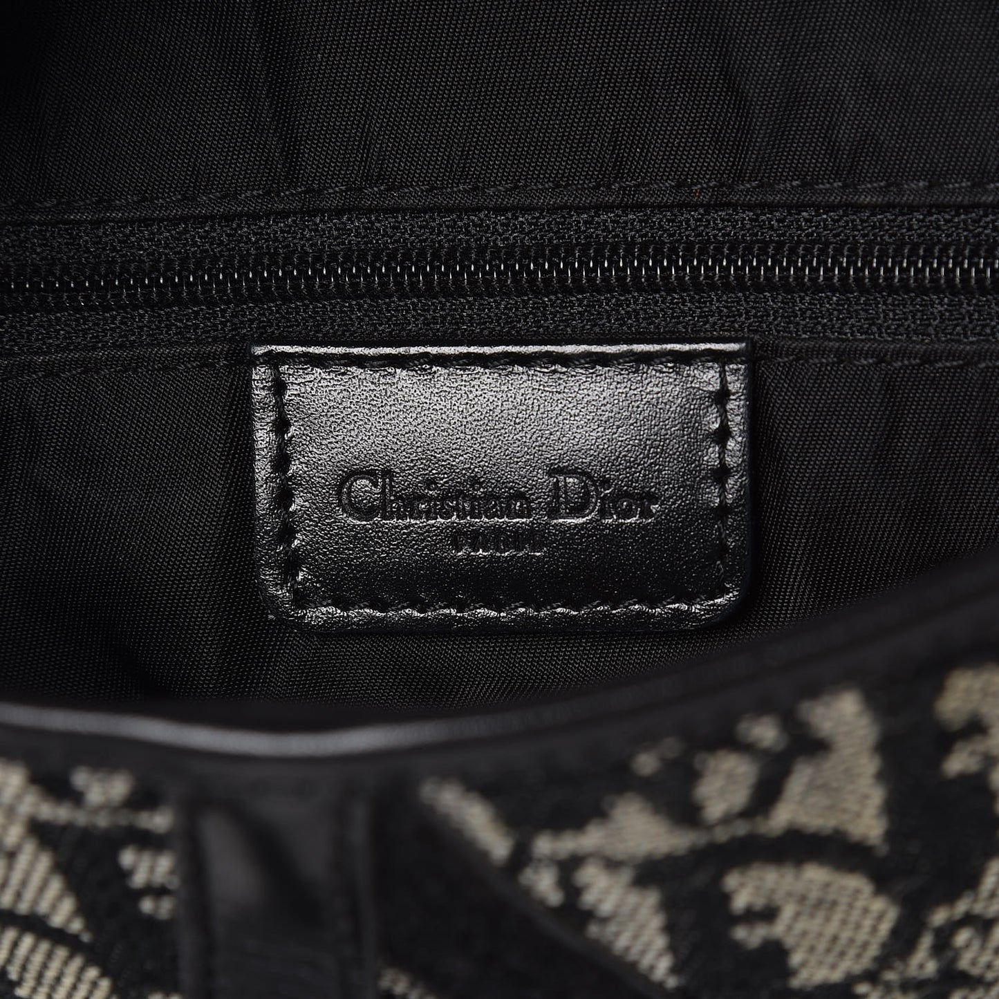 Monogram Double Saddle Bag Black