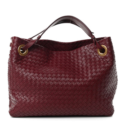Bottega Veneta Nappa Intrecciato Medium Garda Bag Dark Red 1 of 9