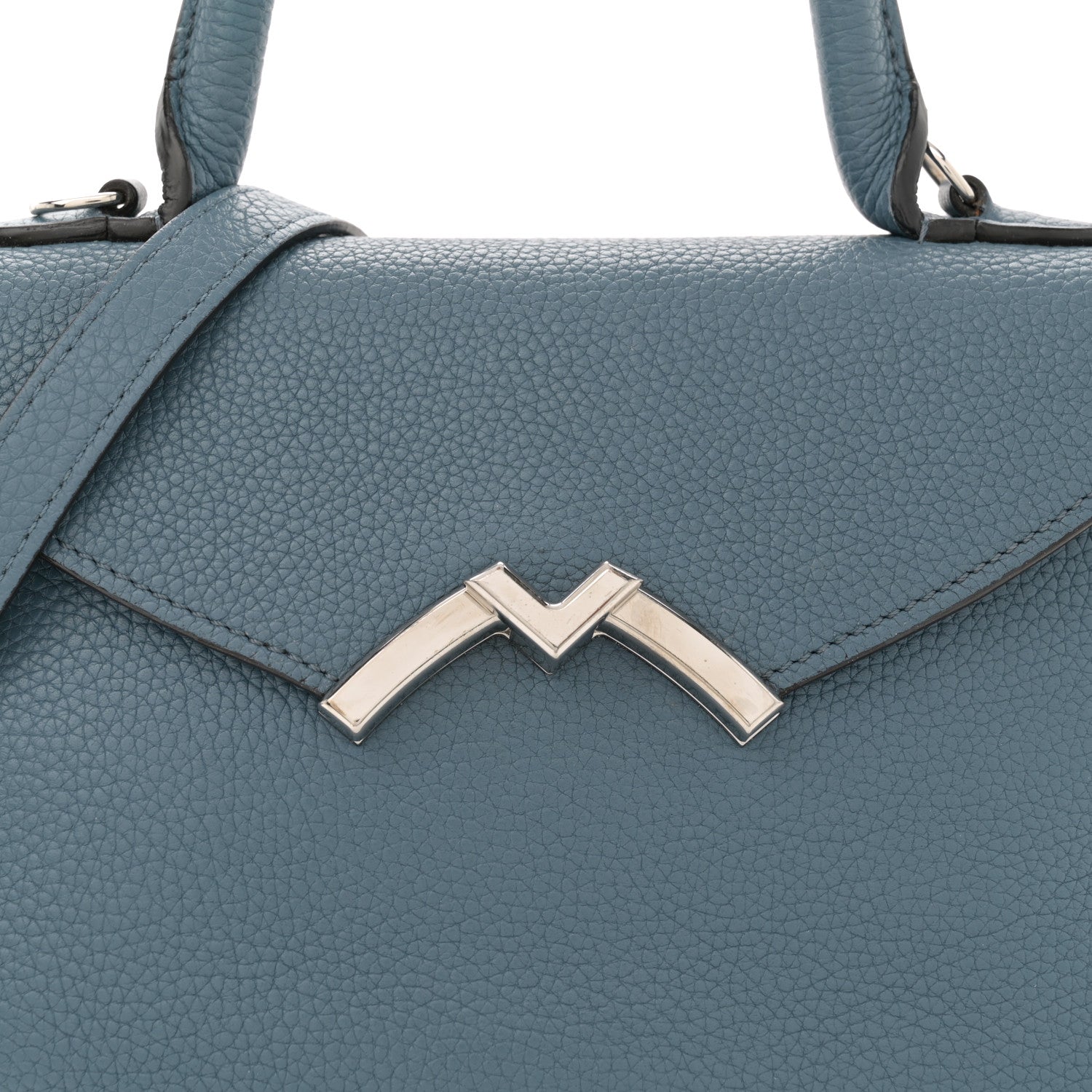 Moynat Taurillon Blush Gabrielle PM Blue 8 of 12
