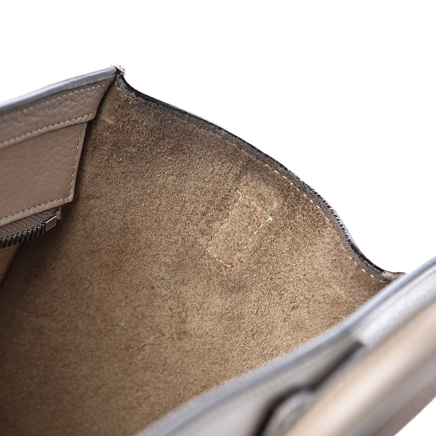 Celine Drummed Calfskin Nano Luggage Dune 19 of 19