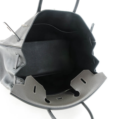 Hermes Taurillon Clemence Horseshoe Birkin 40 Black Graphite 21 of 22