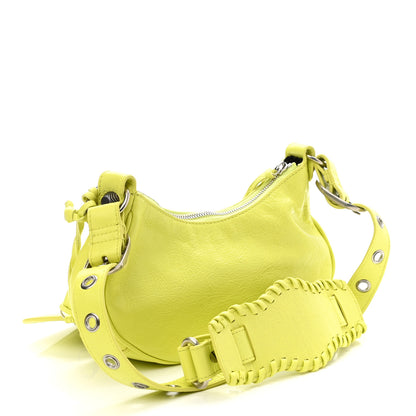 Balenciaga Agneau Arena Le Cagole Shoulder Bag XS Lime 2 of 10