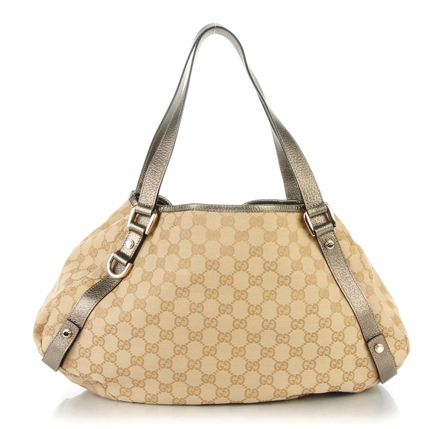 Monogram Medium Abbey Shoulder Bag Pewter