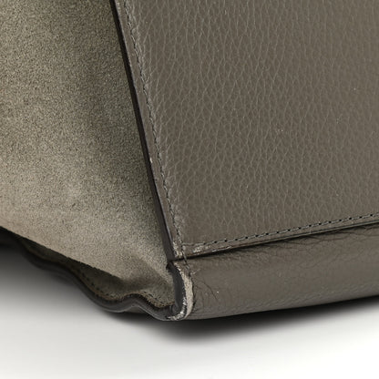 Celine Calfskin Suede Large Trapeze Grey 9 of 18