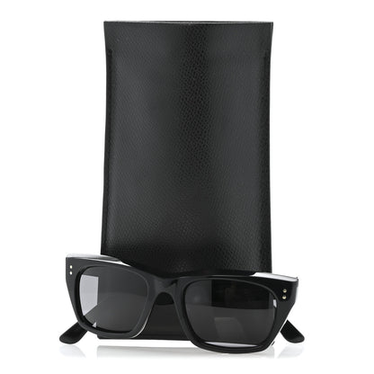 Celine Acetate Polarized Rectangular Sunglasses CL40060I Black 7 of 7