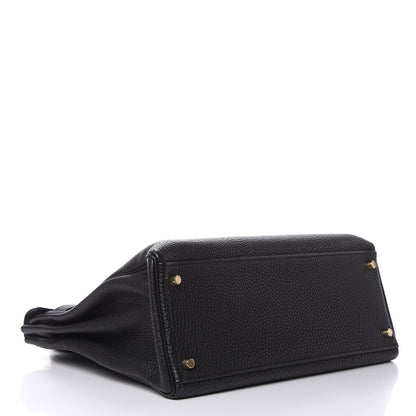 Hermes Togo Kelly Retourne 35 Black 6 of 35