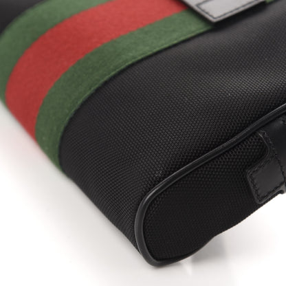 Gucci Canvas Web Slim Belt Bag Black 7 of 10