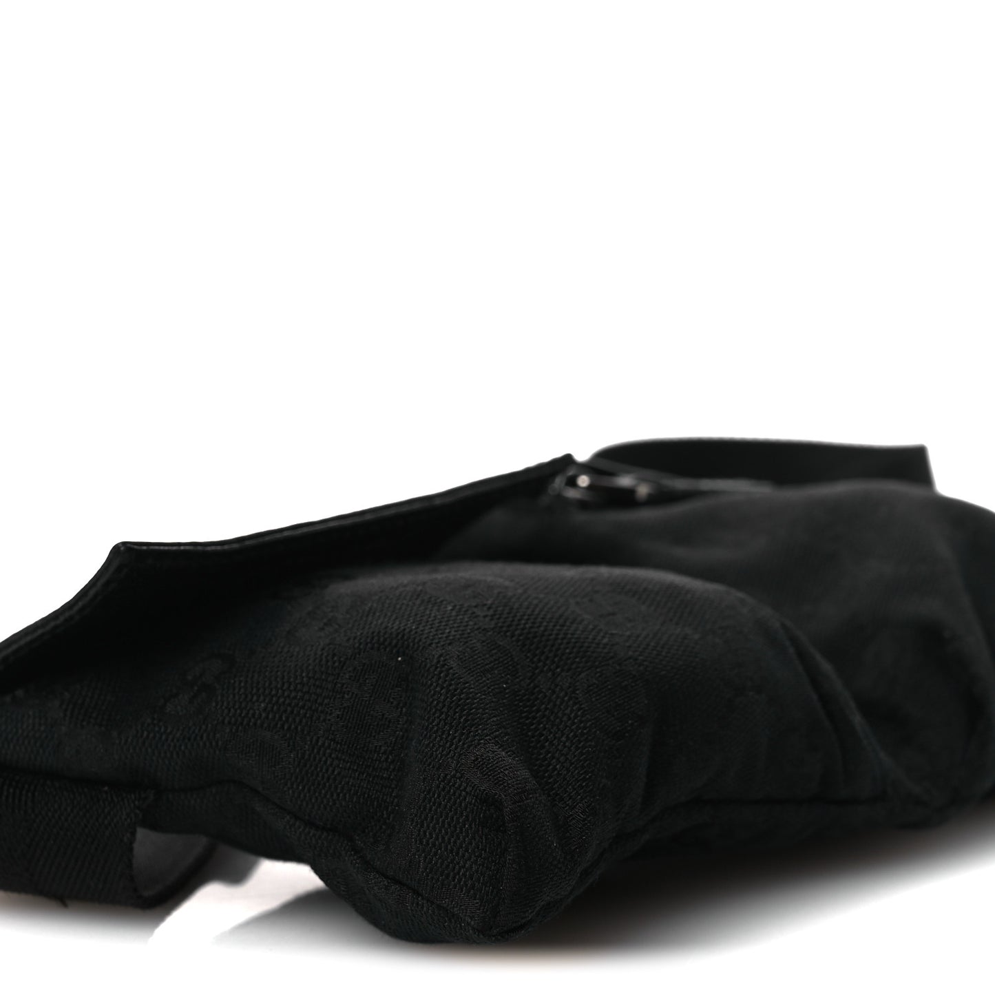 GG Monogram Double Pocket Belt Bag Black