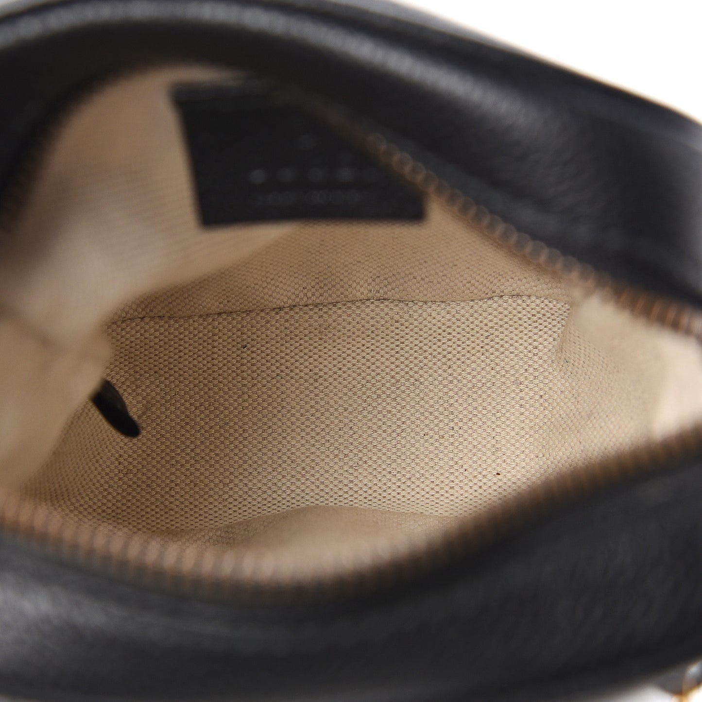 Grained Calfskin Mini Logo Messenger Bag Black