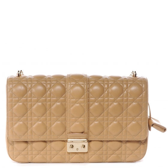 Christian Dior Lambskin Cannage Large Miss Dior Flap Beige 1 of 8