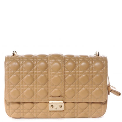 Christian Dior Lambskin Cannage Large Miss Dior Flap Beige 1 of 8