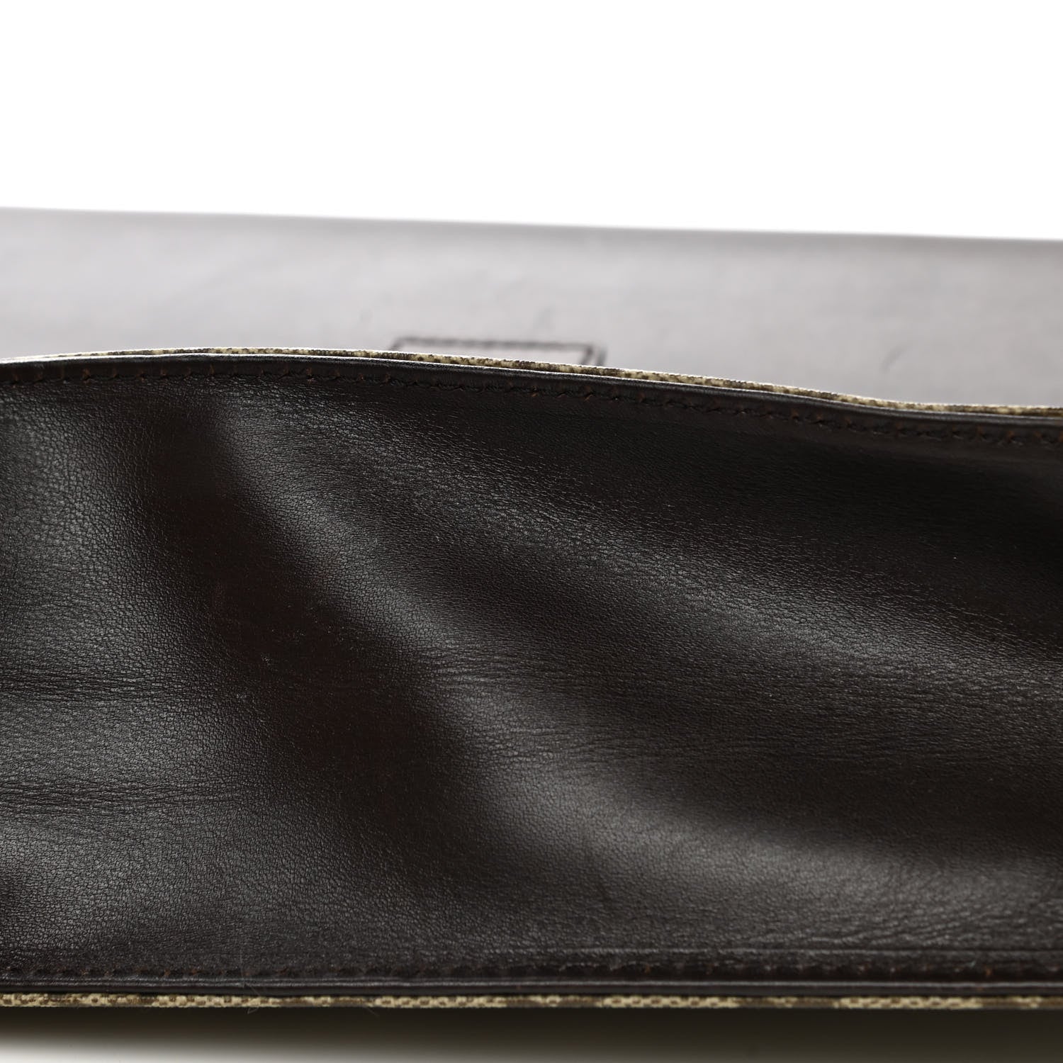 Gucci GG Supreme Monogram Flap Briefcase Brown 15 of 15