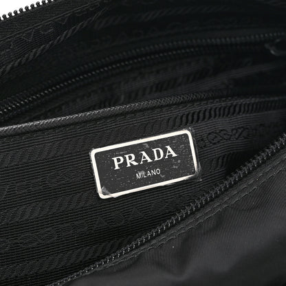 Prada Re-Nylon Vela Saffiano Pocket Double Zip Messenger Bag Black 6 of 10