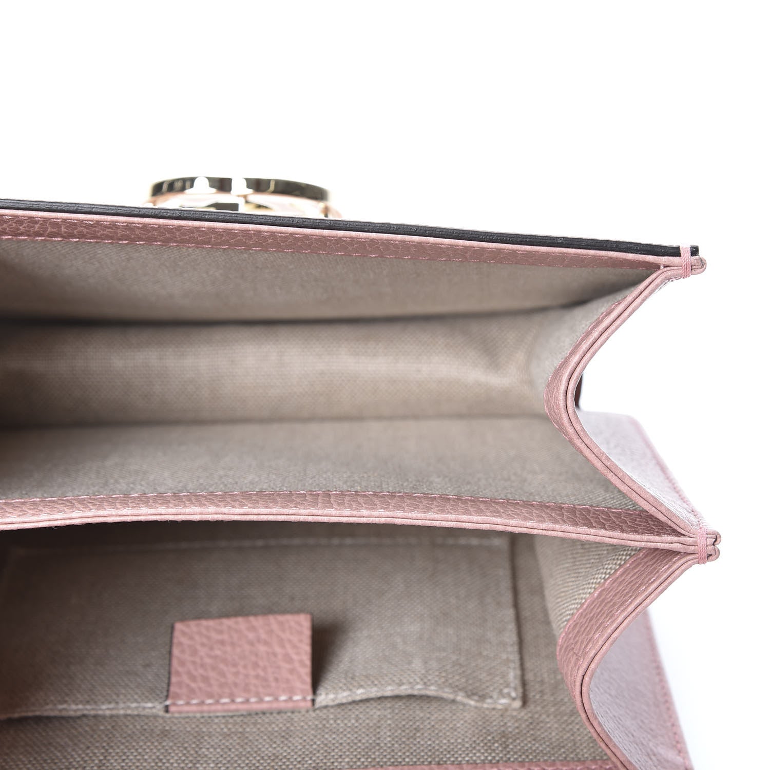 Gucci Dollar Calfskin Small Interlocking G Shoulder Bag Soft Pink 4 of 9