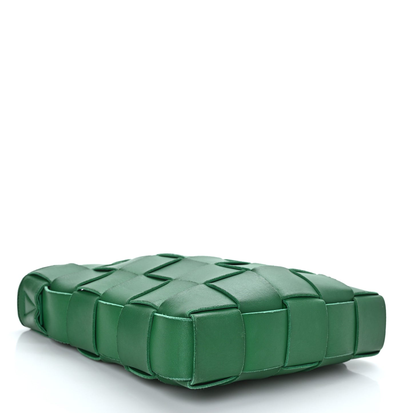 Lambskin Maxi Intrecciato Cassette Messenger Racing Green