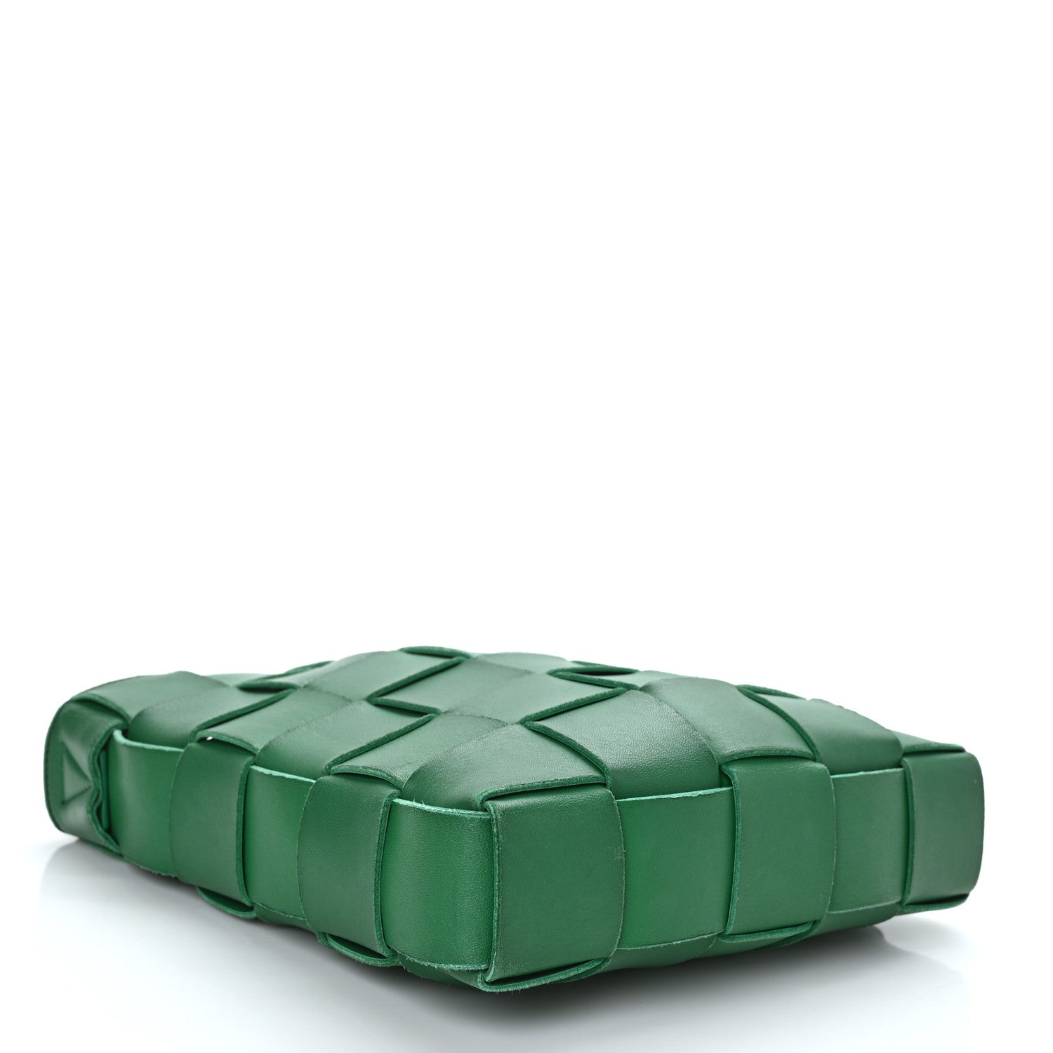 Bottega Veneta Lambskin Maxi Intrecciato Cassette Messenger Racing Green 4 of 9