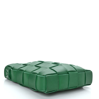 Bottega Veneta Lambskin Maxi Intrecciato Cassette Messenger Racing Green 4 of 9