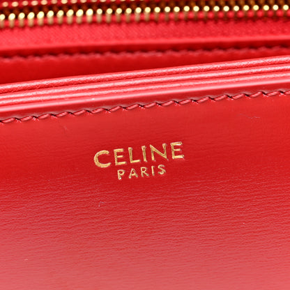 Celine Shiny Calfskin Teen Triomphe Red 6 of 10